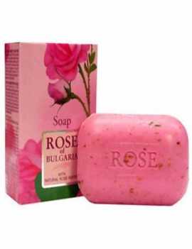 Jabón natural para cara y cuerpo con Rosa de Bulgaria