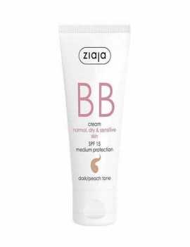 BB Cream para cara pieles Normales Secas y Sensibles con un Tono Oscuro Melocotón