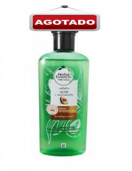 Champú Aloe y Aguacate Herbal Essences para cabellos secos.