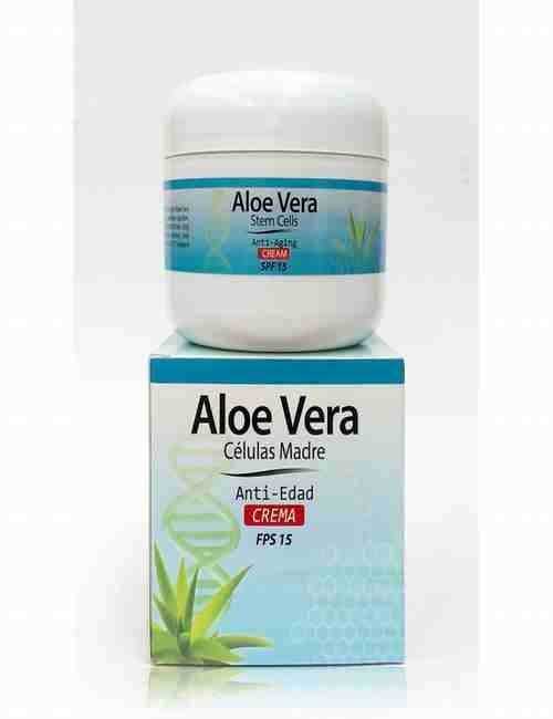 Crema de Cara Anti Edad con Células Madre y Aloe Vera FPS 15